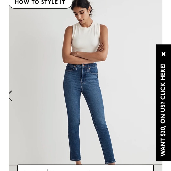 Madewell Denim - Madewell jeans: Stovepipe Jeans 26